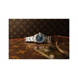 Rolex Oyster Perpetual Lady Date Blue Dial 69190