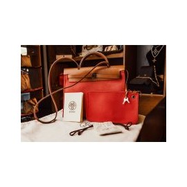 hermes herbag zip pm rouge grenat vache hunter toile natural palladium