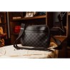 Bolso de hombro Louis Vuitton Trocadero Messenger MM N40088 Damier plata grafito