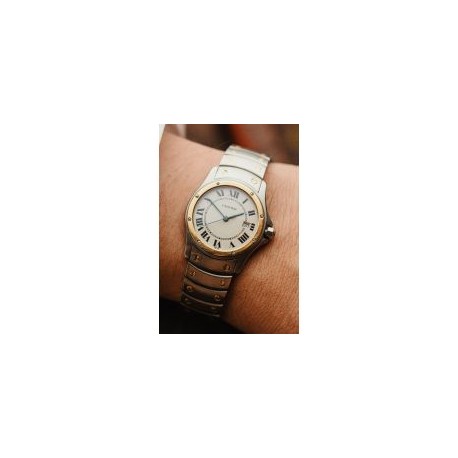 CARTIER SANTOS RONDE COUGAR ACERO & ORO 1551