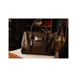 Louis Vuitton Berkeley Boston Bag Monogram Damier Ebene N52000