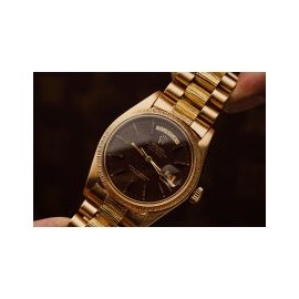 Rolex Oyster Perpetual Day-Date 18K Yellow Gold Bark Finish 1807 ¨Confetti Dial¨